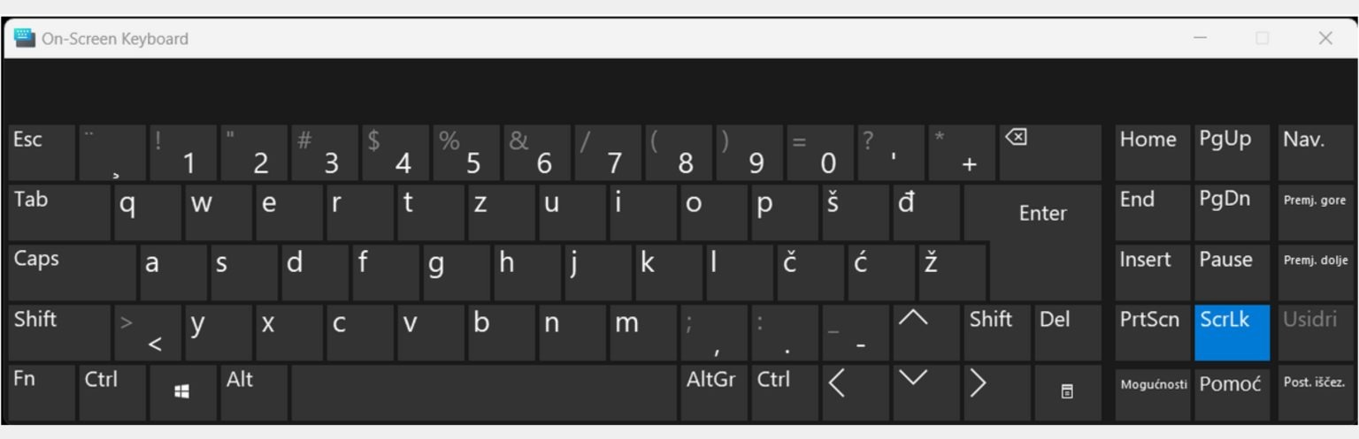 windows Croatian keyboard layout
